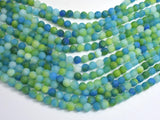 Matte Jade - Green & Blue, 6mm Round-BeadDirect