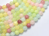 Jade - Multi Color, 8mm (8.5mm) Round-BeadDirect