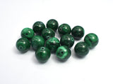 Natural Malachite, 15mm Round Beads, 2pieces