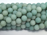 Matte Amazonite Beads, Round, 8mm