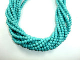 Howlite Turquoise Beads, Round, 6mm