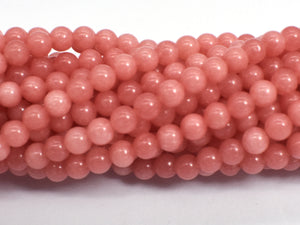 Malaysia Jade - Peach Pink, 4mm (4.5mm), Round