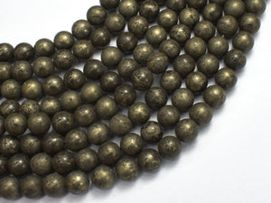 Pyrite Beads, 8mm Round Beads-BeadDirect