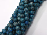 Gray Picture Jasper - Blue, 8mm (8.5mm)-BeadDirect