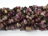 Watermelon Tourmaline, 4mm - 9mm Chips Beads, 33 Inch-BeadDirect