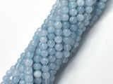 Jade - Aquamarine, 4mm (4.5mm), Round-BeadDirect