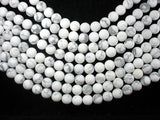 Matte White Howlite, 10mm Round Beads
