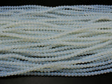 White Opalite Beads, Round, 4mm, 15 Inch