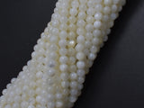 Mother of Pearl, MOP, Creamy White, 4mm, Round-BeadDirect