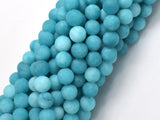 Matte Jade - Teal, 8mm Round-BeadDirect