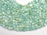 Green Angelite Beads, 5x7mm Nugget Beads, 15.5 Inch-BeadDirect