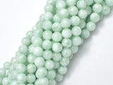 Green Angelite Beads, 8mm Round-BeadDirect