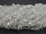 Clear Quartz, 4mm - 9mm Pebble Chips Beads, 31 Inch
