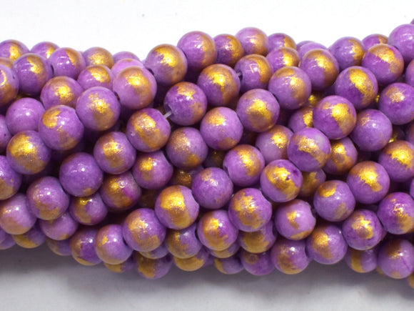 Mashan Jade - Purple, 6mm (6.5mm) Round-BeadDirect