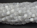 Selenite, Gypsum, White, 6x9mm Tube-BeadDirect