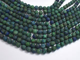 Matte Azurite Malachite Beads, 8mm Round Beads