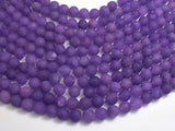 Matte Jade - Purple, 8mm Round-BeadDirect
