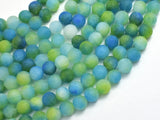 Matte Jade - Green & Blue, 6mm Round-BeadDirect