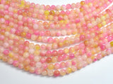 Jade - Pink & Yellow, 6mm Round-BeadDirect