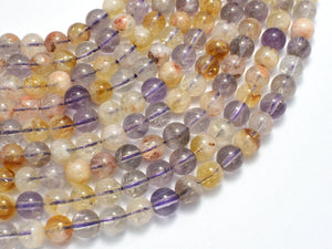 Amethyst, Citrine, 6mm Round-BeadDirect