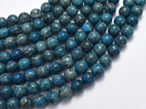 Gray Picture Jasper - Blue, 8mm (8.5mm)-BeadDirect