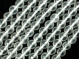Clear Quartz Beads, 8mm Faceted Round Beads-BeadDirect
