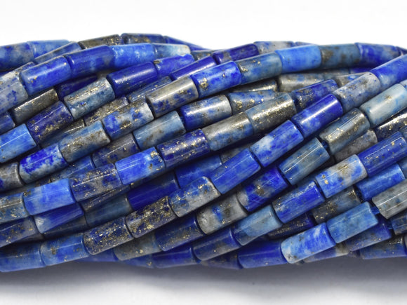 Natural Lapis Lazuli, Approx. 2x4mm, Tube Beads