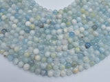 Aquamarine Beads, 8mm (8.3mm) Round Beads-BeadDirect