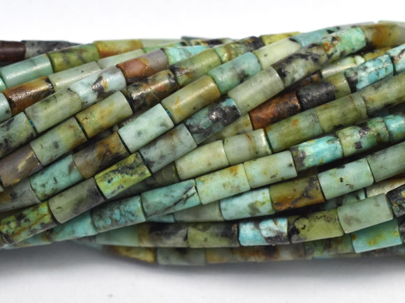 Africa Turquoise, Approx. 2x4mm, Tube Beads