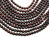Red Garnet Beads, 6mm (6.8mm) Round Beads-BeadDirect