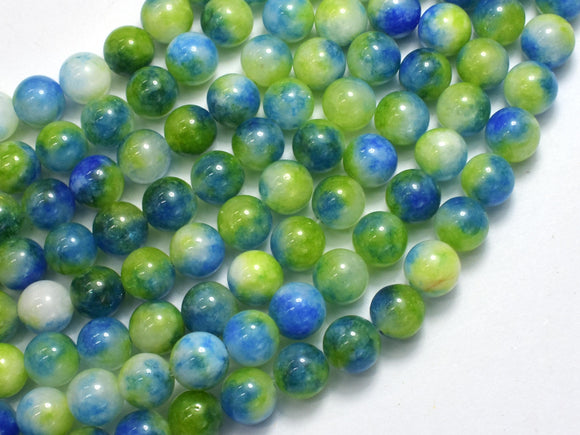 Jade - Green & Blue, 8mm Round-BeadDirect