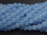 Jade - Aqua Blue, 8mm Round-BeadDirect