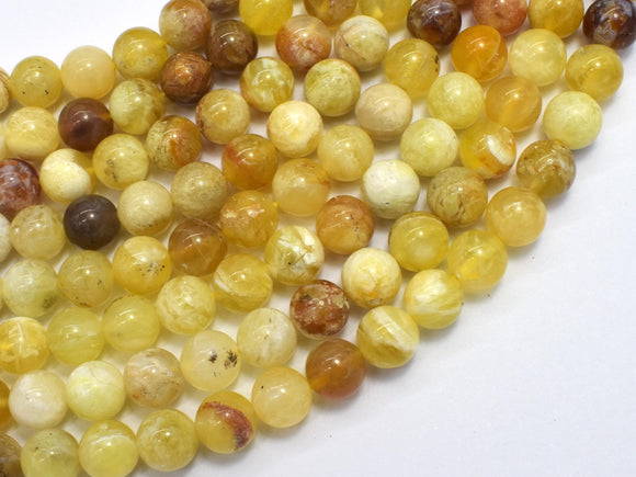 Yellow Opal, 8mm (8.5mm) Round-BeadDirect