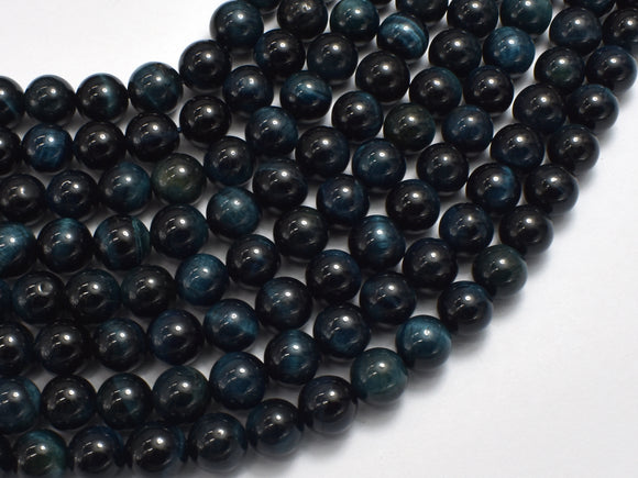 Blue Tiger Eye, 8mm (8.5mm) Round Beads