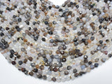 Agate Beads, 6mm Star Cut Faceted Round, 10 Inch