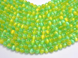 Selenite - Green & Yellow, 8mm (8.5mm)-BeadDirect