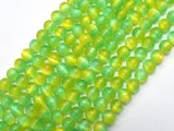 Selenite - Green & Yellow, 6mm (6.5mm)-BeadDirect