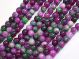 Jade - Ruby & Green, 6mm Round-BeadDirect