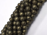 Pyrite Beads, 8mm Round Beads-BeadDirect