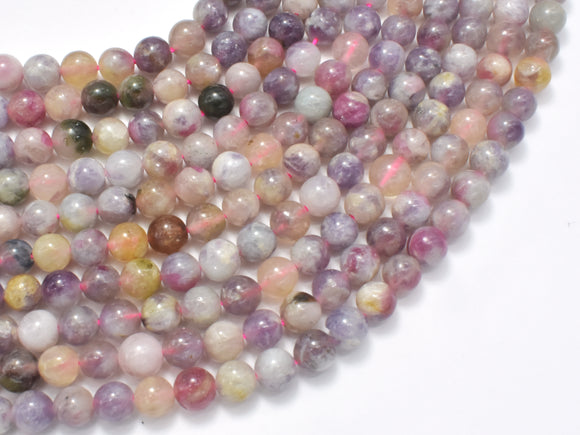 Pink Tourmaline Beads, 6mm Round-BeadDirect