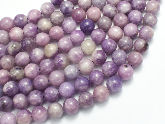 Lepidolite Beads, Round, 8mm-BeadDirect