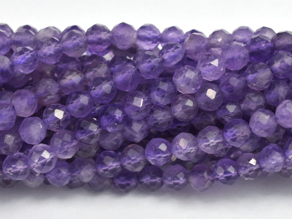 Amethyst Beads, 3mm (3.5mm) Micro Faceted Round-BeadDirect