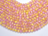 Selenite - Pink & Yellow, 8mm (8.5mm)-BeadDirect