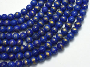 Mashan Jade - Lapis Blue, 8mm (8.5mm) Round-BeadDirect