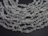 Clear Quartz, 4mm - 10mm Chips Beads, 31 Inch