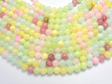 Jade - Multi Color, 8mm (8.5mm) Round-BeadDirect