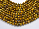 Golden Tiger Eye, 8mm (8.5mm) Round-BeadDirect