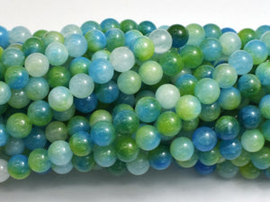 Jade - Green & Blue, 6mm Round-BeadDirect