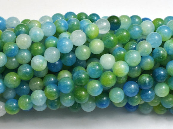 Jade - Green & Blue, 6mm Round-BeadDirect