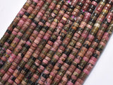 Rhodonite, Approx. 2x4mm, Heishi Disc-BeadDirect